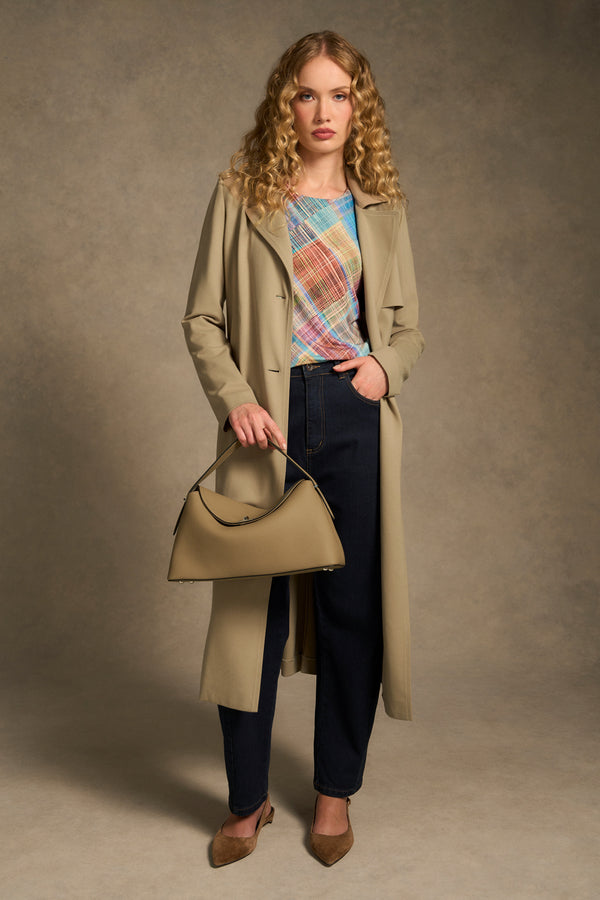 Double Layer Long Sleeve T-Shirt – Plaid