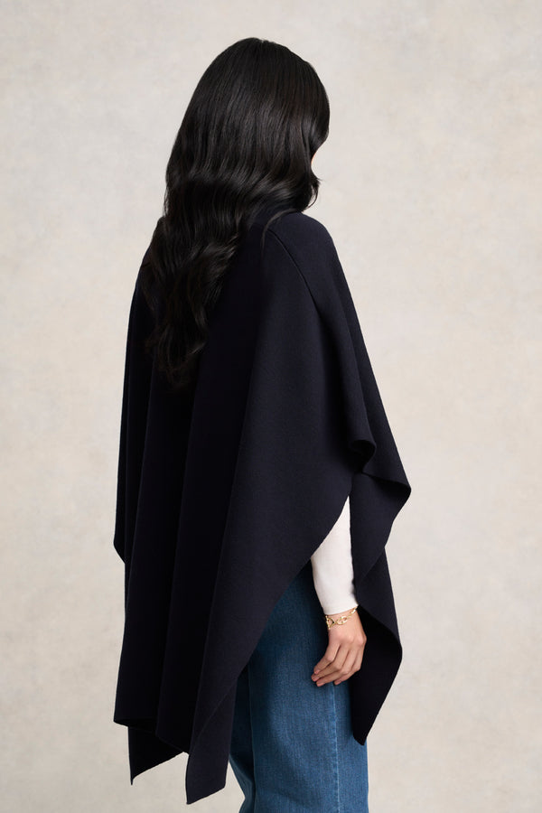 Front Pocket Merino Wrap - Ink