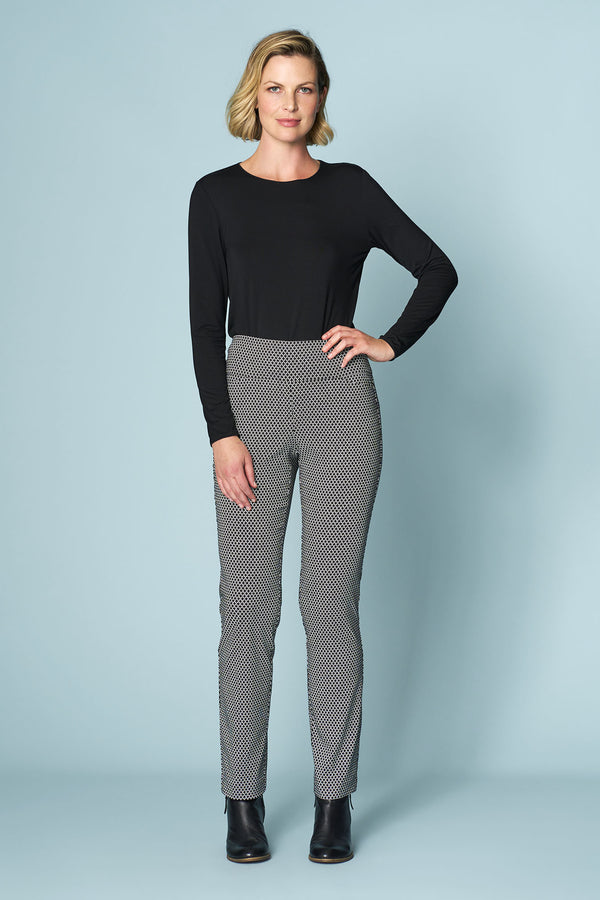 Texture Printed Full Length Pant - Texture Print