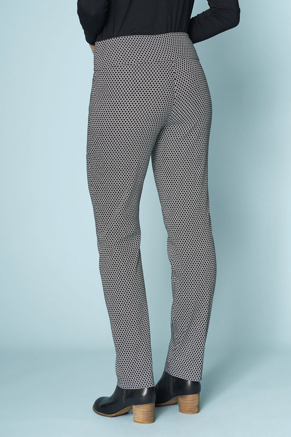 Texture Printed Full Length Pant - Texture Print