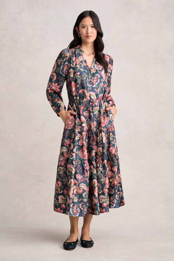 Printed Jacquard Dress - Tapestry Print