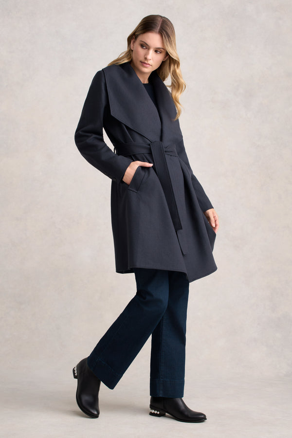 Wool Coatigan - Steel Grey