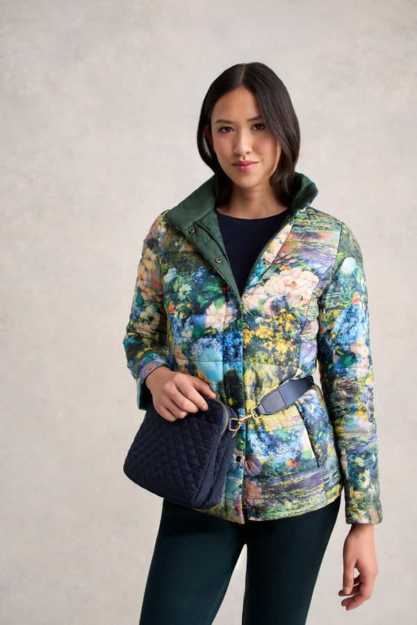 Landscape Puffer Jacket - Monet Garden