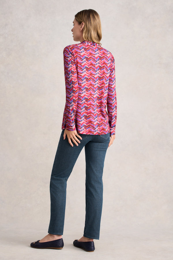 Printed Swing Top - Zig Zag Print