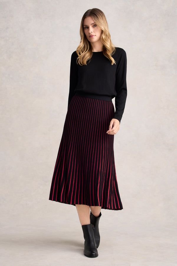 Striped Knit Skirt - Multi Stripe