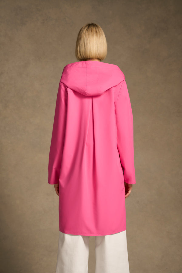 Printed Reversible Raincoat - Pink / Silver