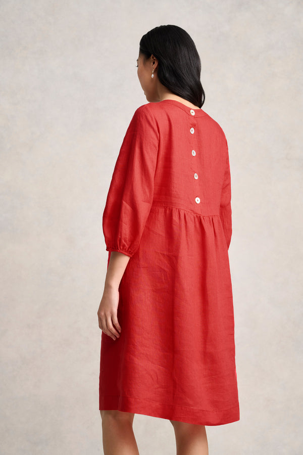 Linen Dress - Poppy