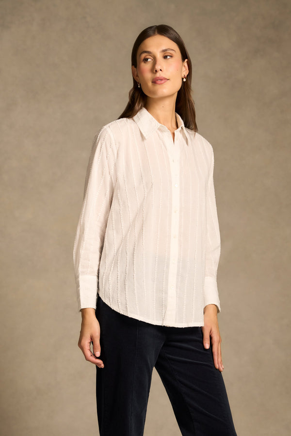 Textured Classic Shirt - White