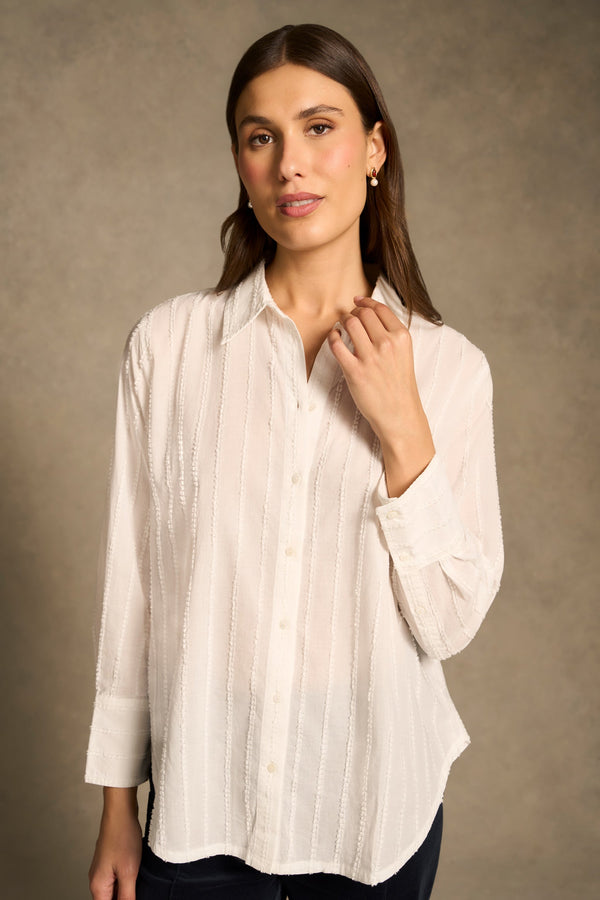 Textured Classic Shirt - White