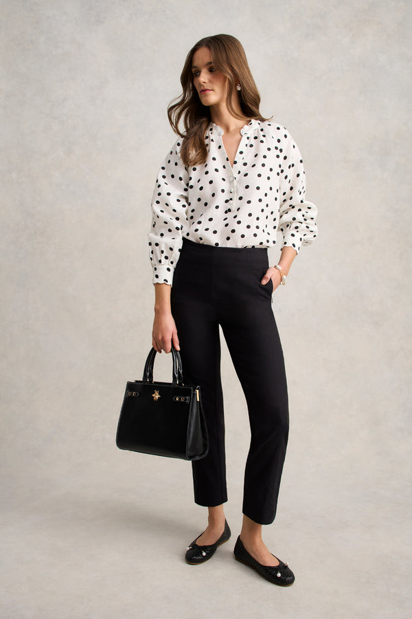 Spot Linen Blouse – Spot Print