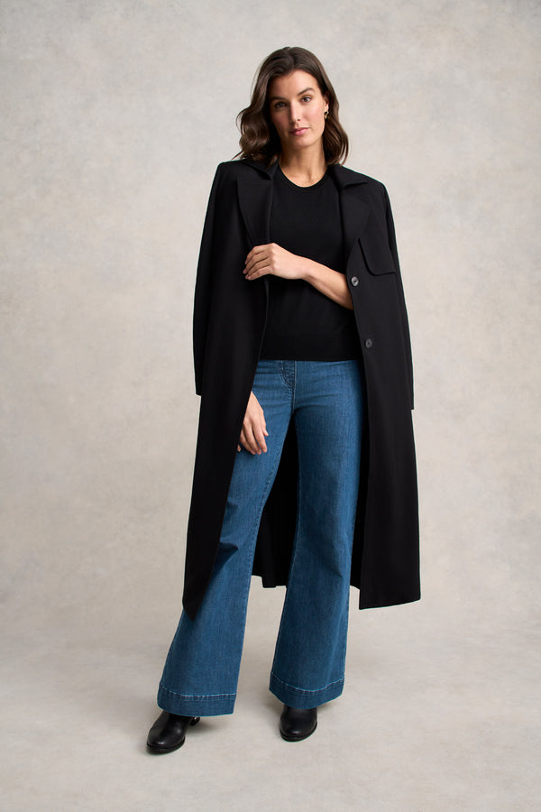 Sleeveless Knit Top – Black