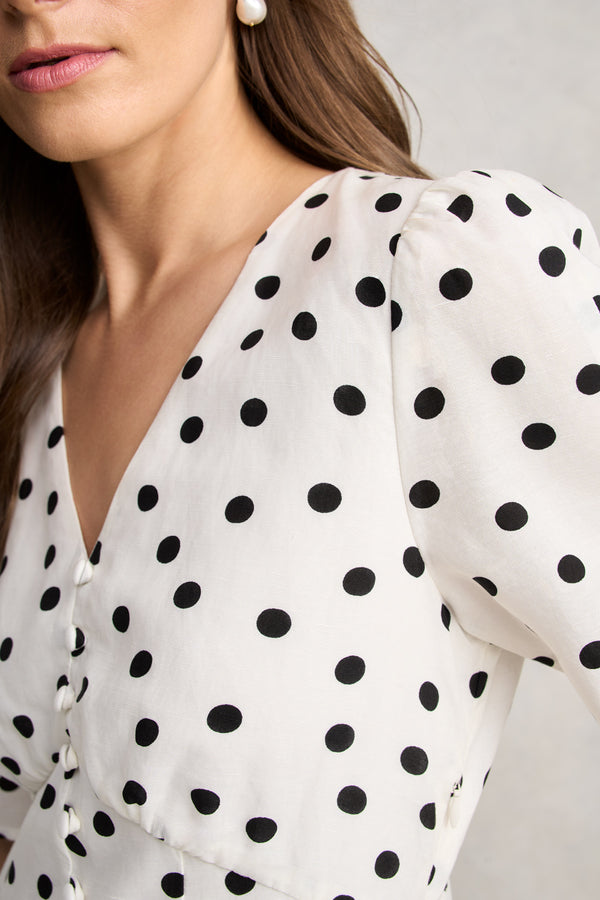 Spot Panel Dress – Spot Print