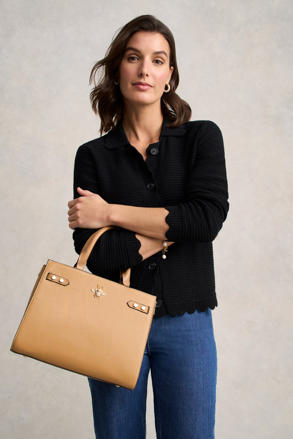 Structured Tote - Tan