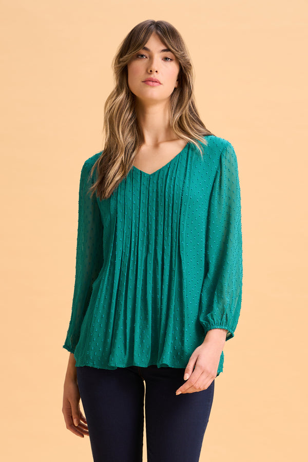 Clipped Georgette Blouse
