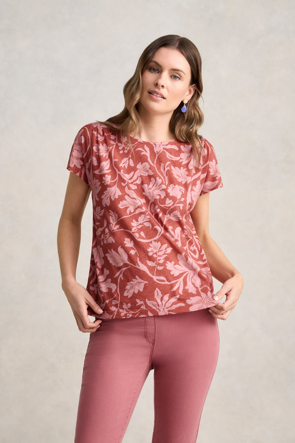 Printed T-Shirt – Rosewood Print
