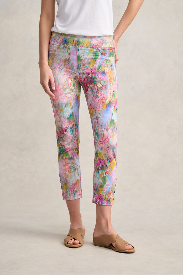 Bengajean® 7/8th Button Detail – Meadow Print