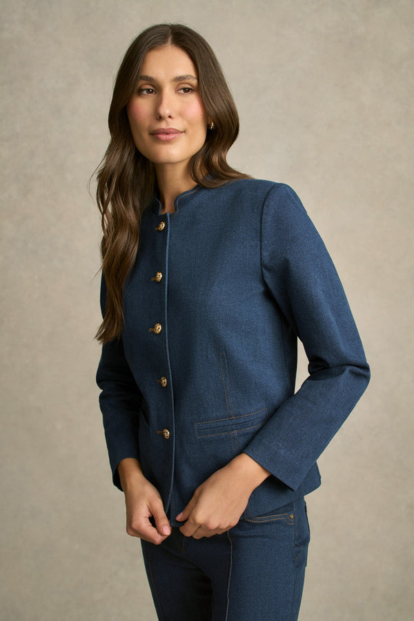 Admiral Denim Jacket - Mid Indigo Wash