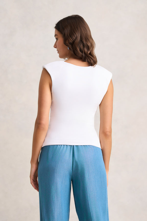 Double Layer Shaping Tank – White