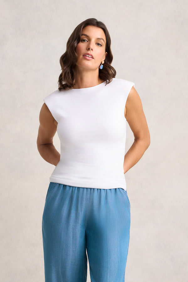 Double Layer Shaping Tank – White