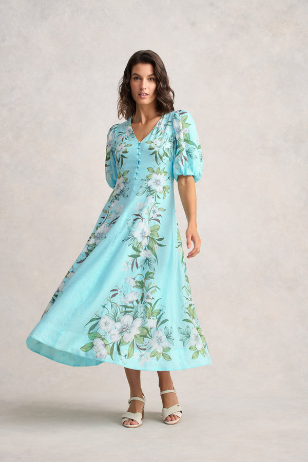 Border Print Dress – Placement Print