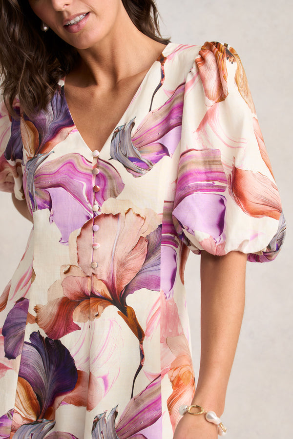 Special Occasion Dress – Impasto Floral Print