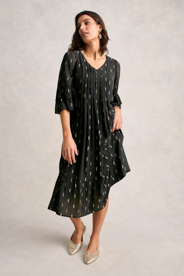 Lurex Clip Dress – Lurex Clip Jacquard