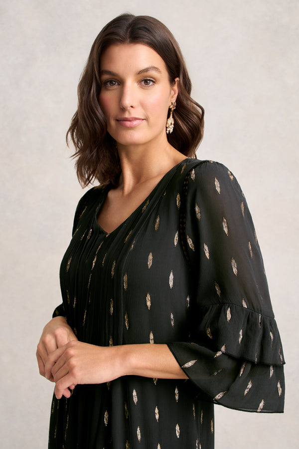 Lurex Clip Dress – Lurex Clip Jacquard