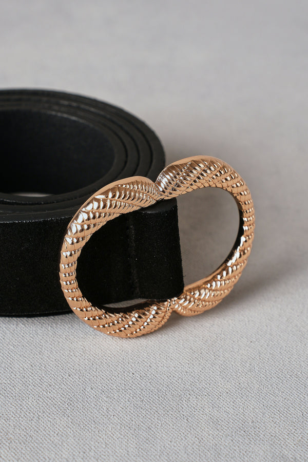 Sienna Suede Belt - Black