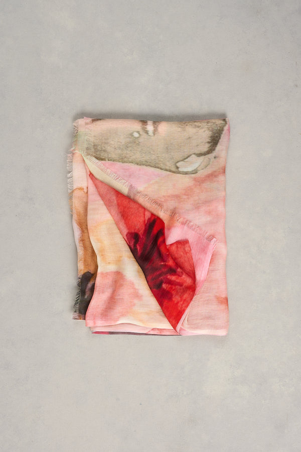 Watercolour Floral Scarf – Multicolour