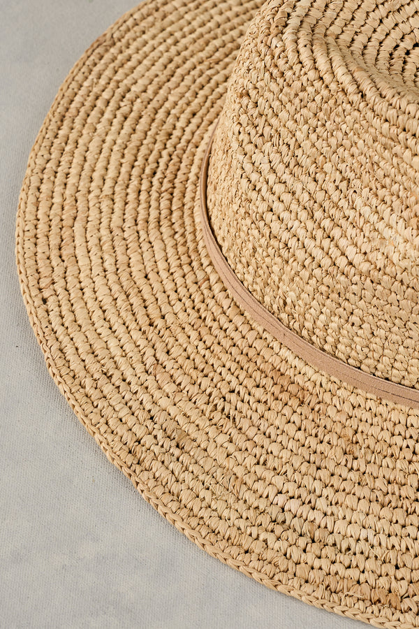 Raffia Fedora – Natural