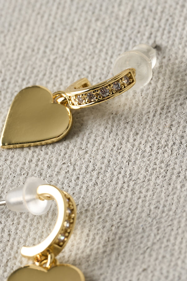 Heart Studs – Gold