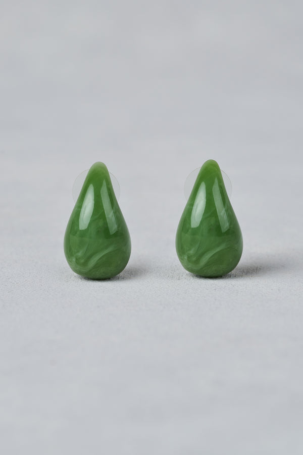 Resin Tear Studs – Sage