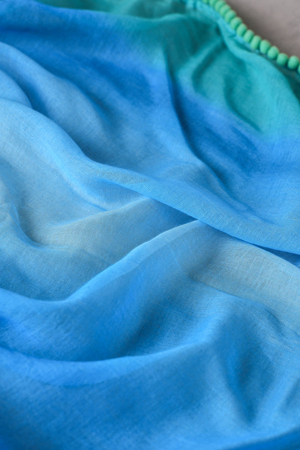 Ombre Scarf – Blue