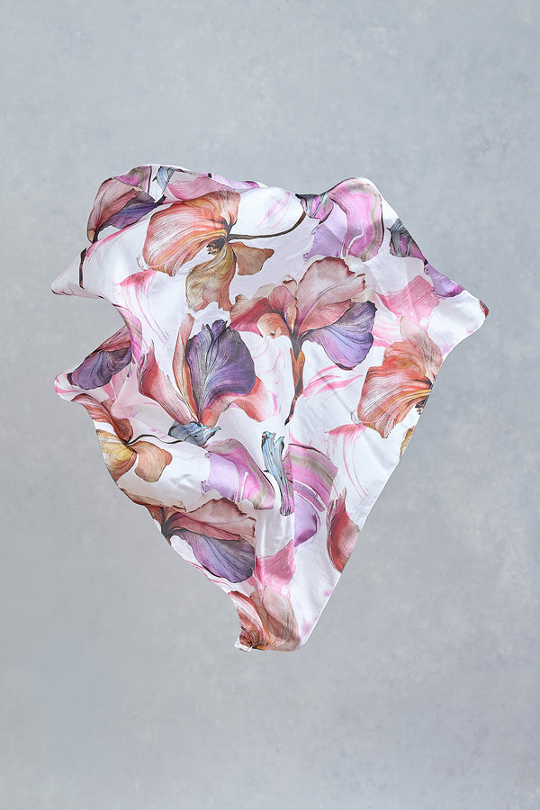 Impasto Floral Scarf – Multicolour