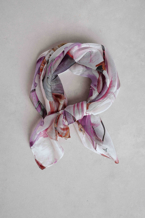 Impasto Floral Scarf – Multicolour