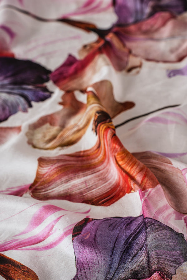 Impasto Floral Scarf – Multicolour