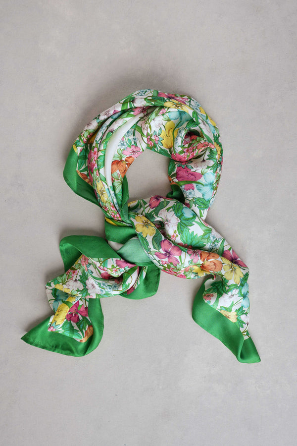 Floral Square Scarf – Multicolour