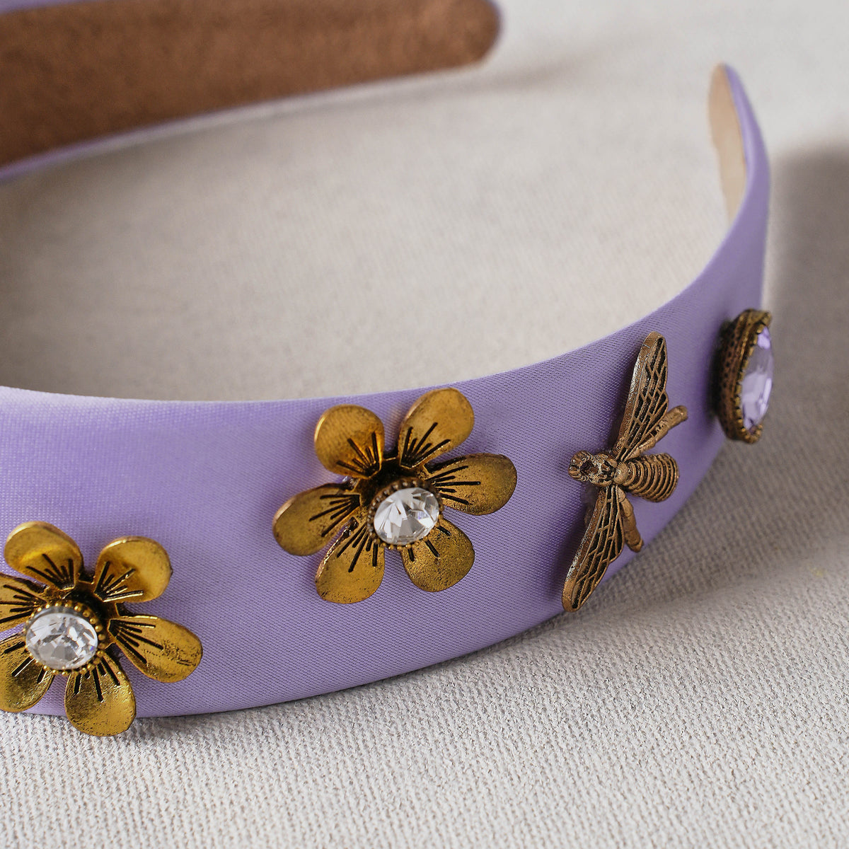 Bejewelled Headband – Mauve – Blue Illusion display picture 3