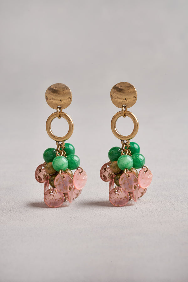 Cluster Earrings - Multicolour