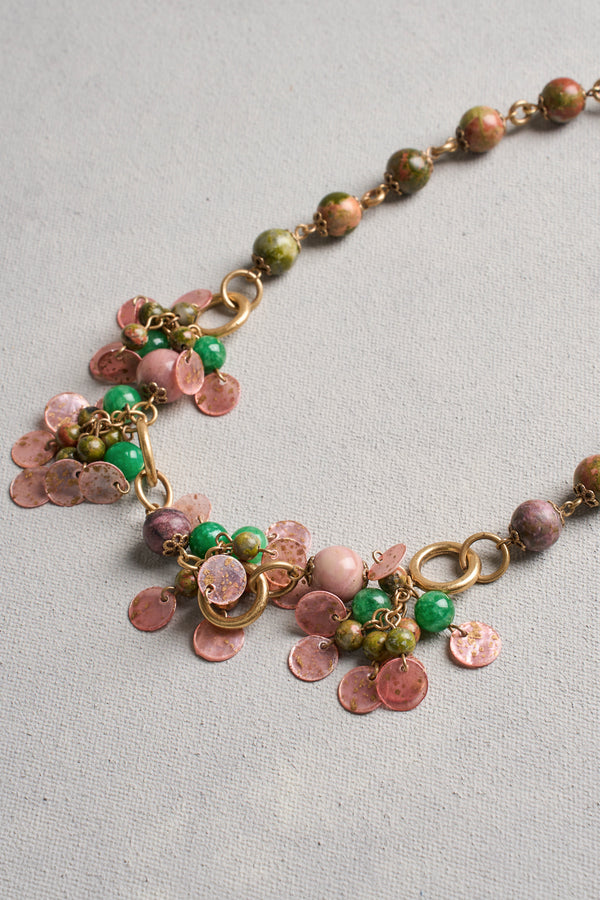 Cluster Necklace - Multicolour