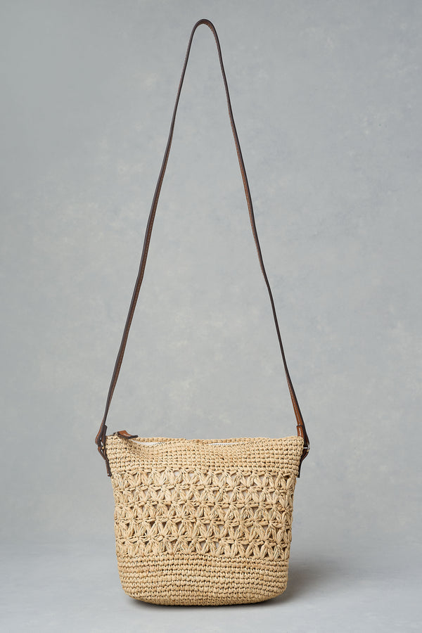 Crochet Crossbody Bag - Natural