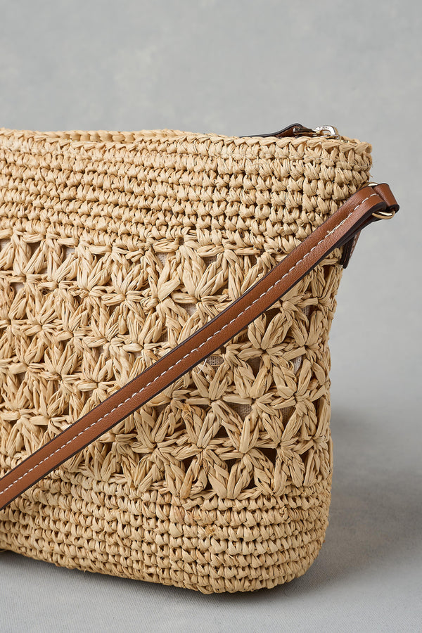 Crochet Crossbody Bag - Natural