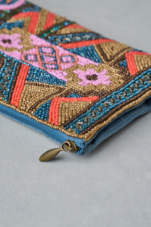 Tile Print Mini Cos Bag - Multicolour