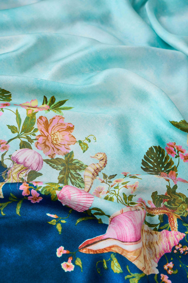 Border Print Scarf - Multicolour