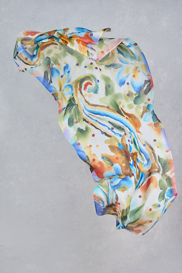 Floral Spot Scarf - Multicolour