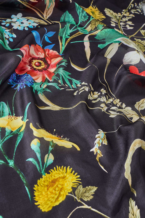 Summer Gardan Scarf - Black