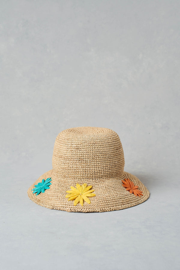 Floral Crochet Hat - Multicolour