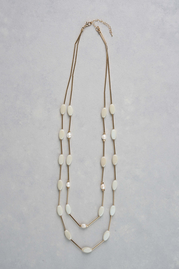 Long Layered Necklace - Gold