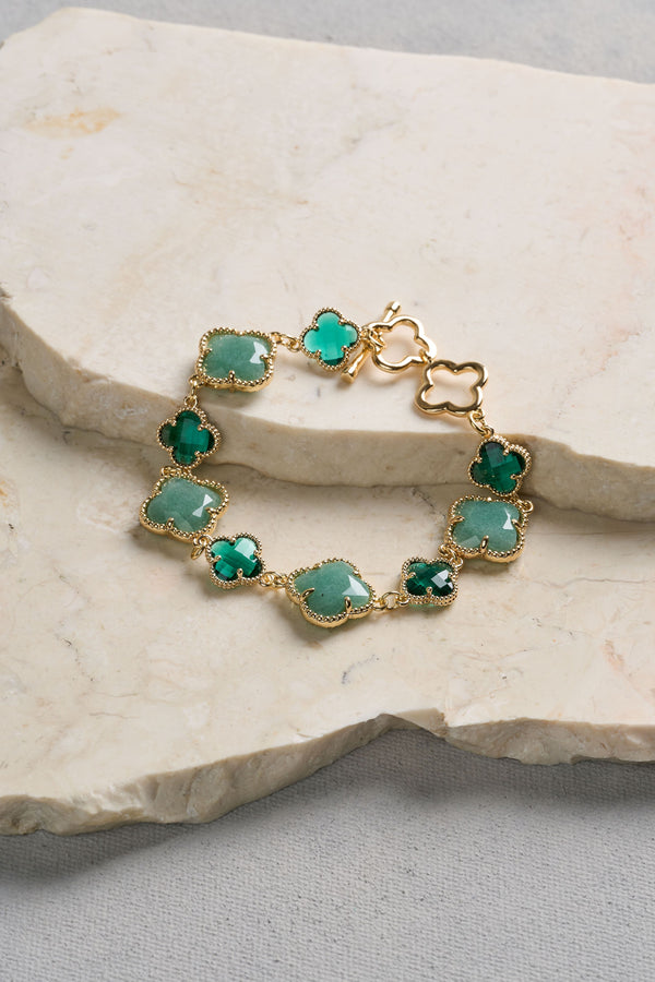 Clover Bracelet - Green