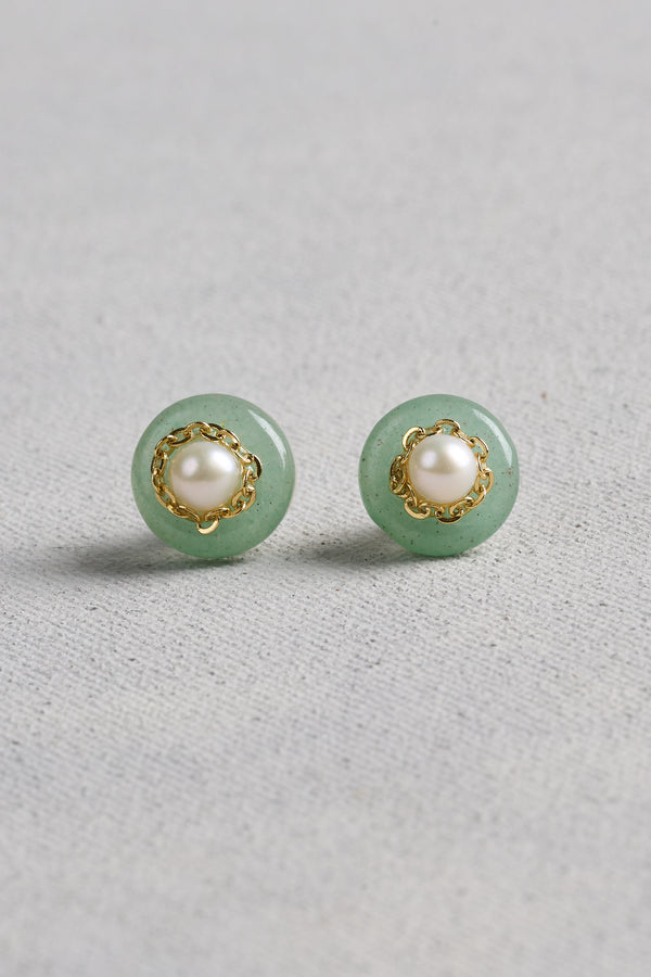Dainty Studs - Green